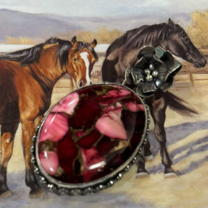 Large Dahlia Rose Pendant