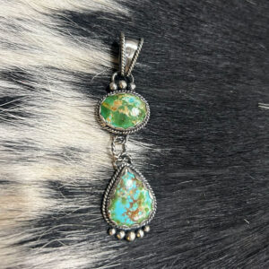 Sonoran Gold Turquoise & Sterling Silver Pendant