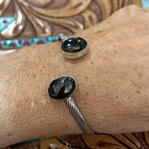 Black Copper Turquoise Bangle