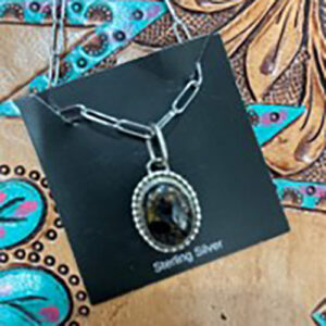 Black Copper Turquoise Necklace